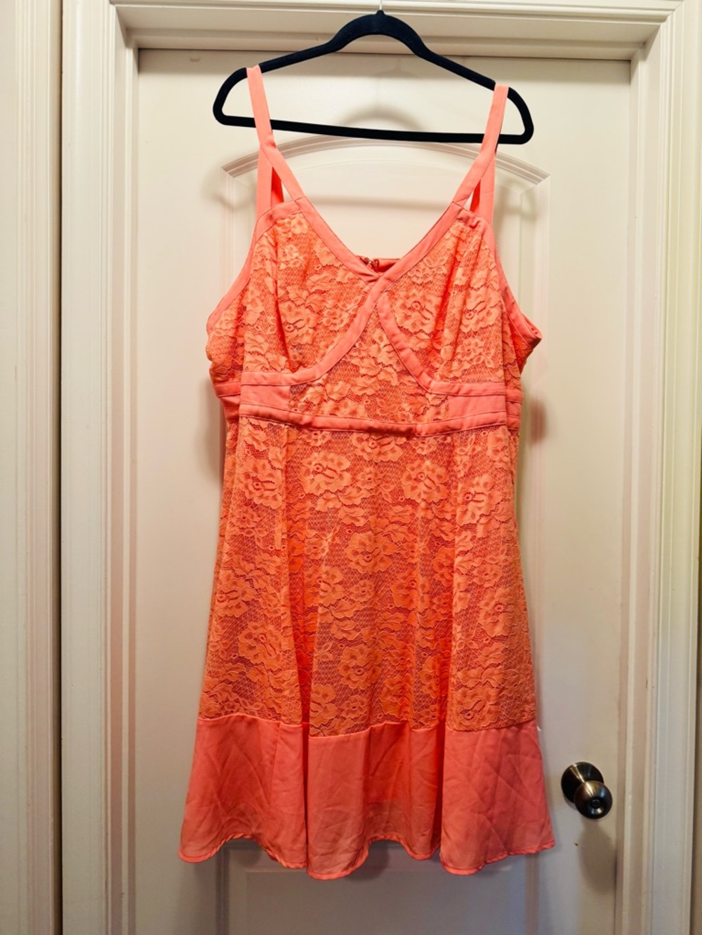 Torrid Size 26 Coral Lace Dress | Plus Size 4X Flowy Summer Dress